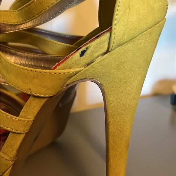 Qupid lime green cut out platforms size 9 - Picture 7 of 13